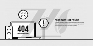 وکتور طرح خطا 404 با ایموجی های ناراحت