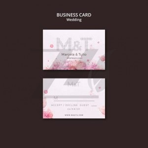 فایل لایه باز کارت ویزیت عروسی
