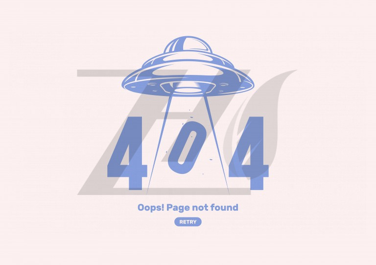 وکتور خطا 404 طرح سفینه فضایی