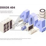 وکتور خطا 404 طرح مشکلات کامپیوتر رنگ روشن وکتور خطا 404 طرح مشکلات کامپیوتر رنگ روشن