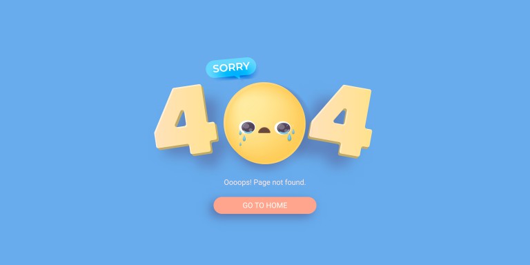 وکتور طرح خطا 404 با چهره گریه