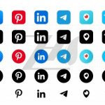 لوگو شبکه‌ های اجتماعی  60 عددی