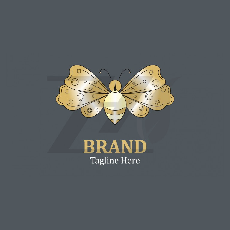 لوگو طراحی برند زنبور عسل