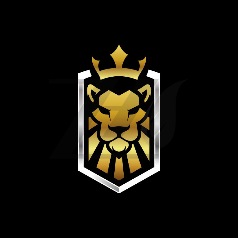 لوگو شیر شاه رنگ طلایی