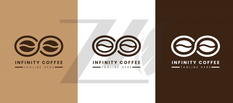 لوگو طرح قهوه در سه سبک مختلف