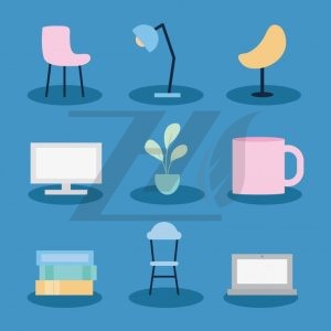 مجموعه اشیاء اداری