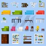 وکتور آیکون عناصر منزل وکتور آیکون عناصر منزل