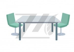 وکتور طرح میز و صندلی جلسه