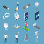 وکتور  اینترنت پرسرعت 5G