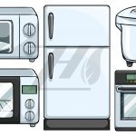 وکتور تجهیزات الکترونیکی مورد استفاده آشپزخانه