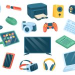 وکتور تجهیزات کامپیوتر و مجازی