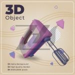 فایل لایه باز میکسر سه بعدی فایل لایه باز میکسر سه بعدی