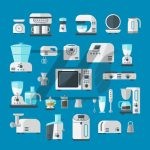 وکتور الگوی لوازم خانگی الکترونیکی