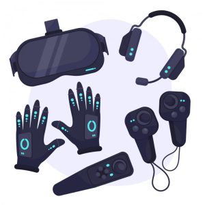 وکتور تجهیزات واقعیت مجازی در بازی