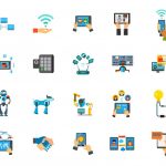 وکتور نمادهای فناوری