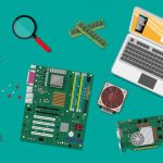 وکتور مونتاژ سخت افزار کامپیوتر شخصی