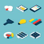 وکتور نمادهای مفهومی وب سایت و اشیا کسب و کار وکتور نمادهای مفهومی وب سایت و اشیا کسب و کار