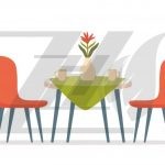 وکتور کافه تابستانی در فضای باز وکتور کافه تابستانی در فضای باز