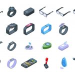 وکتور  آیکون‌های ردیاب پوشیدنی