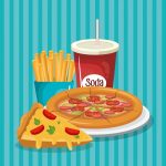 وکتور طرح منو فست فود