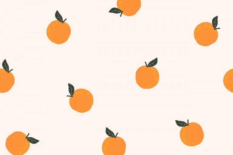وکتور طرح پس زمینه میوه پرتقال