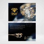 فایل لایه باز کارت ویزیت جواهرات،رنگ تیره