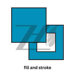 نکات مهم در مورد fill and stroke