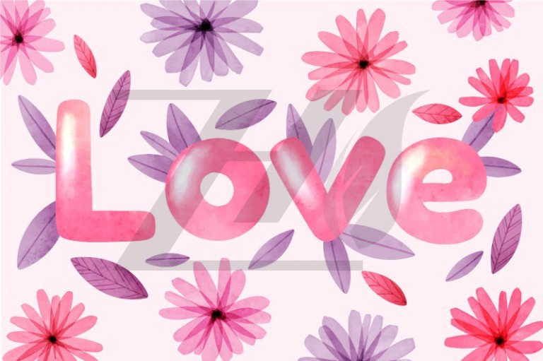 وکتور طرح love