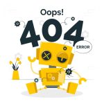 وکتور تصویر مفهومی خطای 404