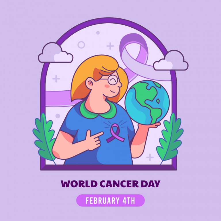 وکتور تصویر روز جهانی آگاهی از سرطان