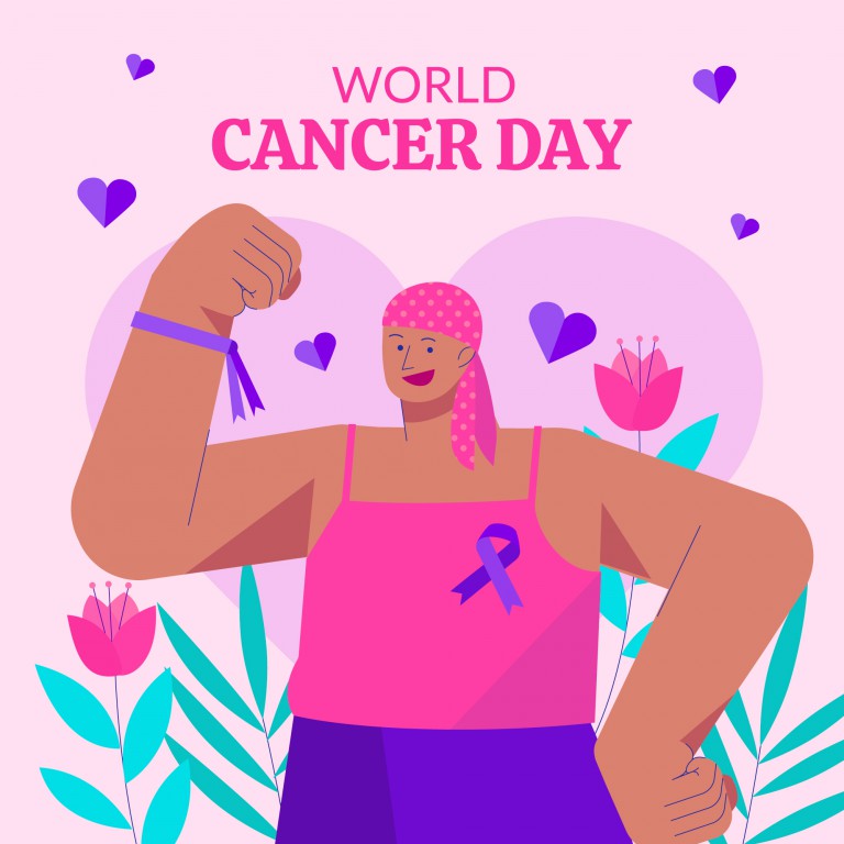 وکتور تصویر روز جهانی سرطان