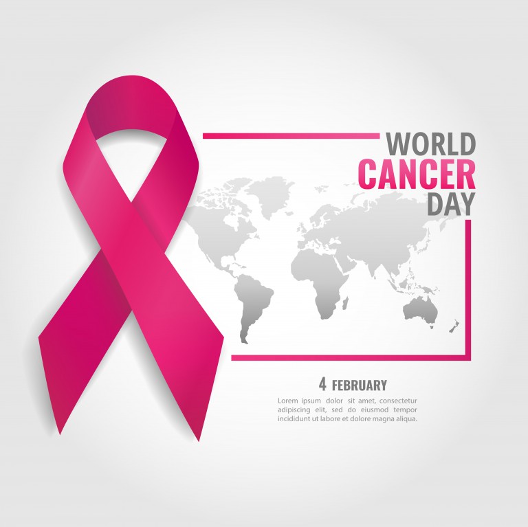 وکتور روز جهانی آگاهی از سرطان طرح ساده