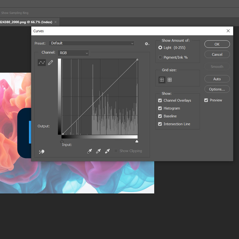 آموزش کار با ابزار Curves