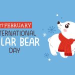 وکتور کارت پستال روز جهانی خرس قطبی