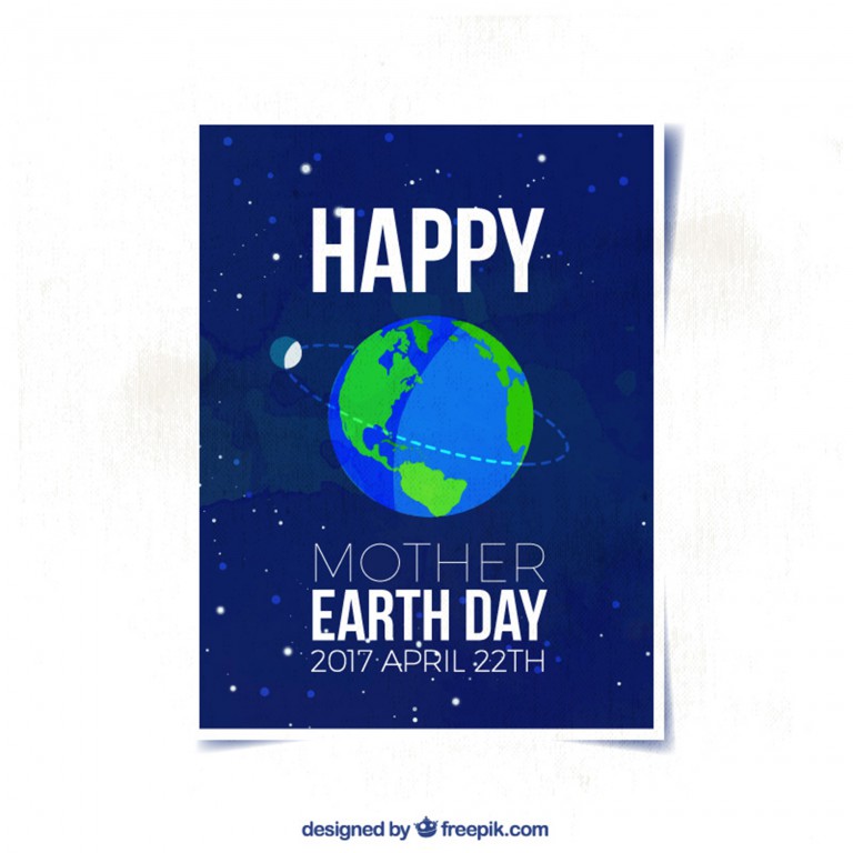 وکتور کارت پستال تبریک روز جهانی زمین