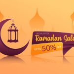 وکتور بنر تبلیغاتی فروش ماه مبارک رمضان
