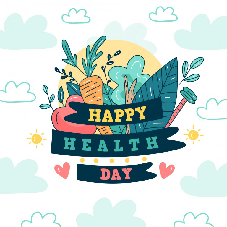 وکتور روز جهانی سلامت و بهداشت مبارک