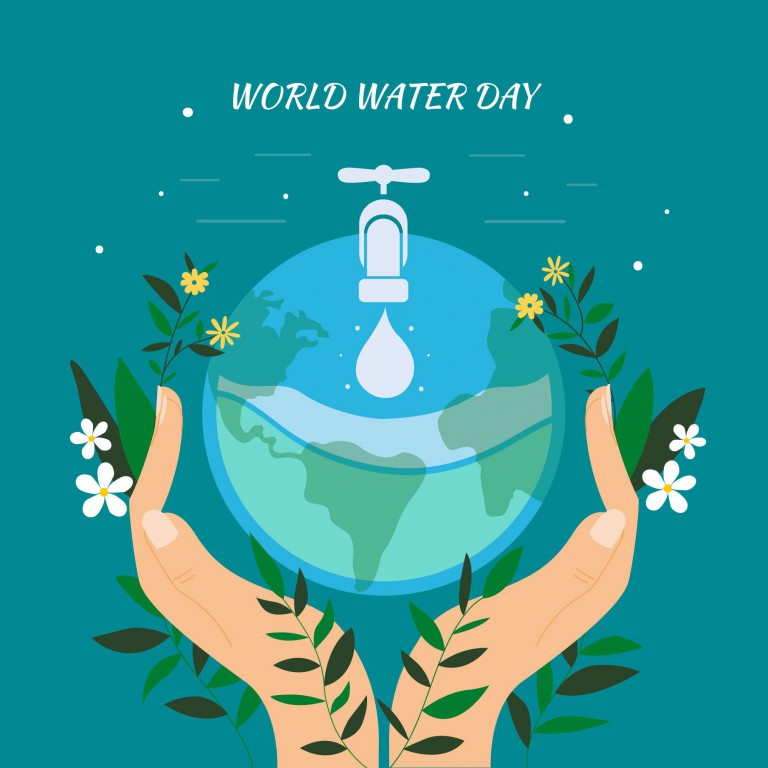 وکتور پس زمینه روز جهانی آب