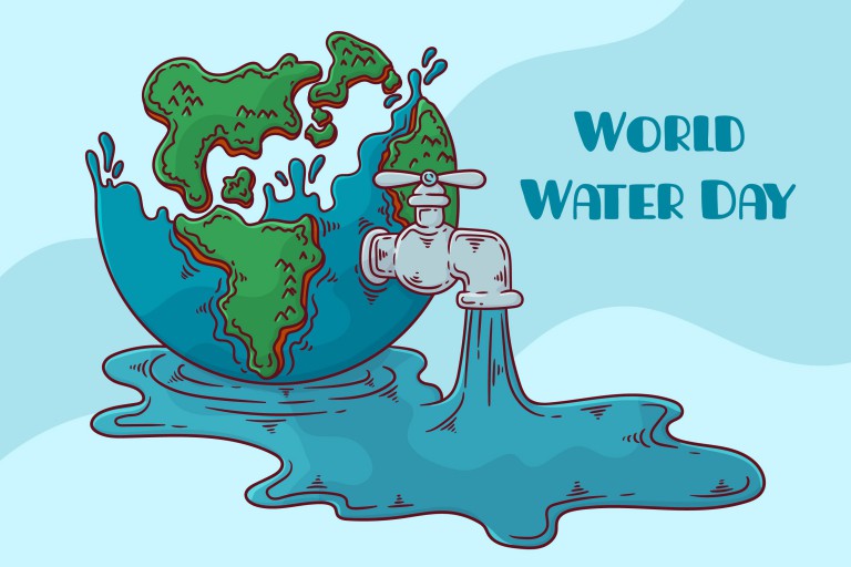وکتور بنر روز جهانی آب