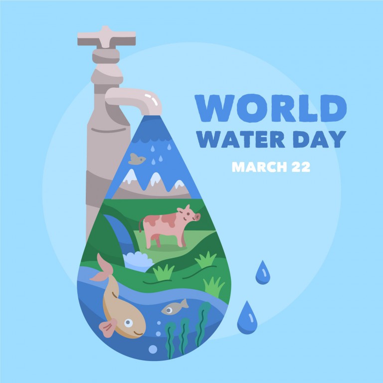 وکتور طرح روز جهانی آب