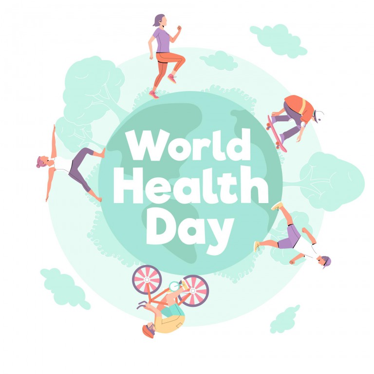 وکتور روز جهانی بهداشت طرح گرافیکی