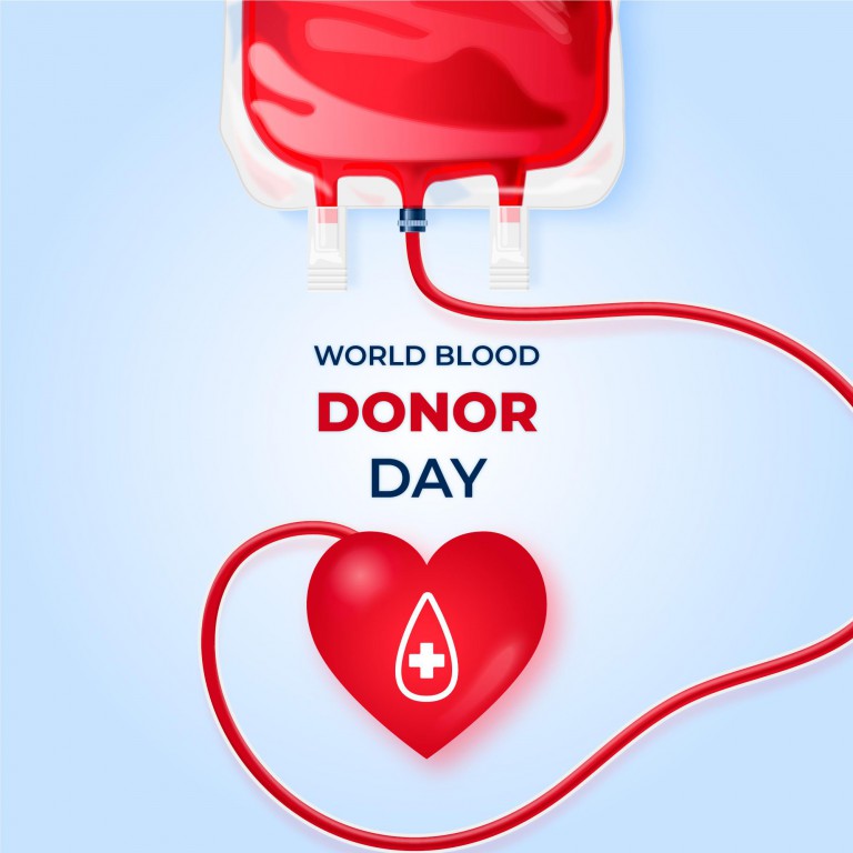 وکتور تصویر ساده روز جهانی اهدای خون