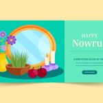 وکتور قالب کارت پستال نوروزی