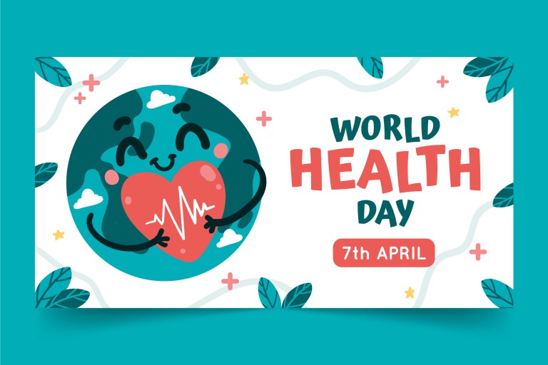 وکتور قالب پست شبکه‌های اجتماعی روز جهانی بهداشت