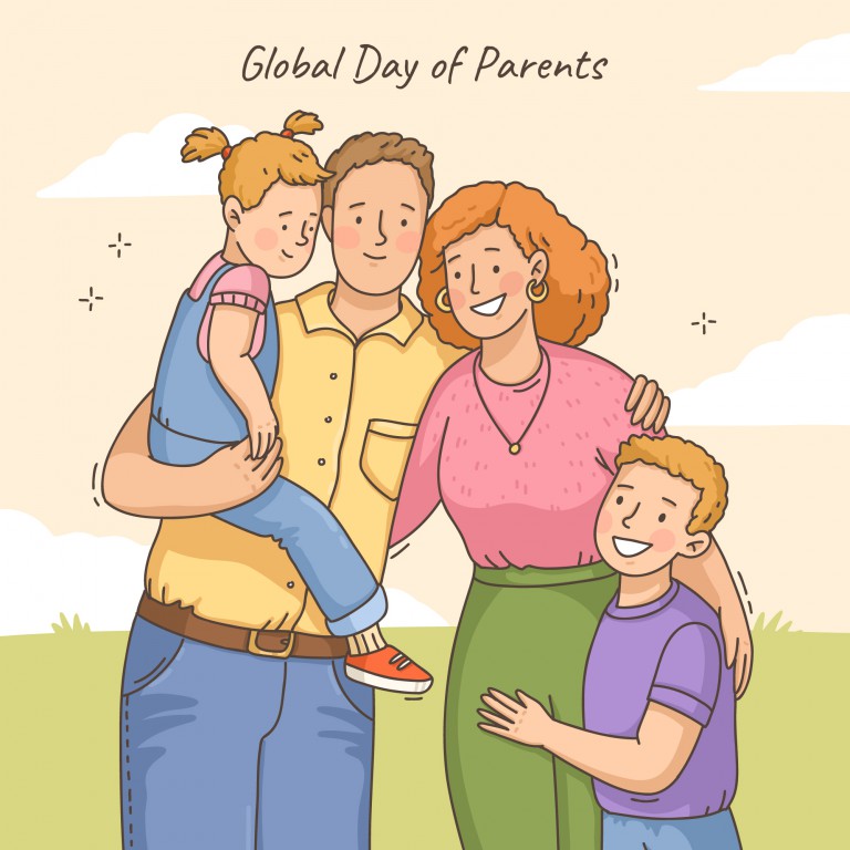 وکتور تصویر روز جهانی والدین