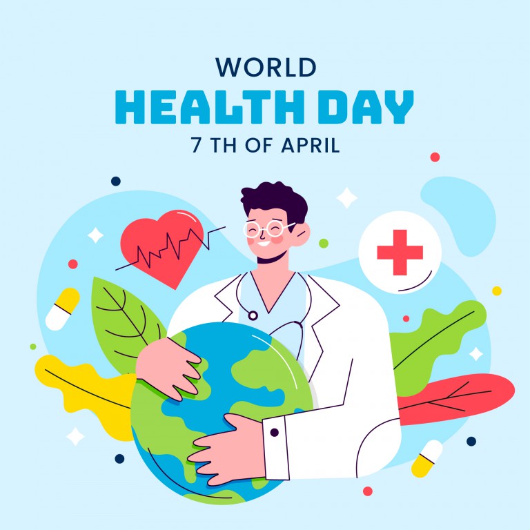 وکتور پوستر تبریک روز جهانی بهداشت