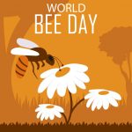 وکتور پوستر گرافیکی روز جهانی زنبور عسل