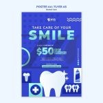 فایل لایه باز قالب پوستر مراقبت از دندان