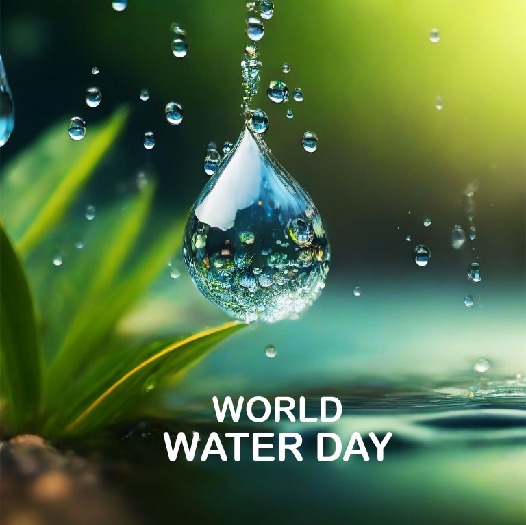 فایل لایه باز روز جهانی آب با قطره آب