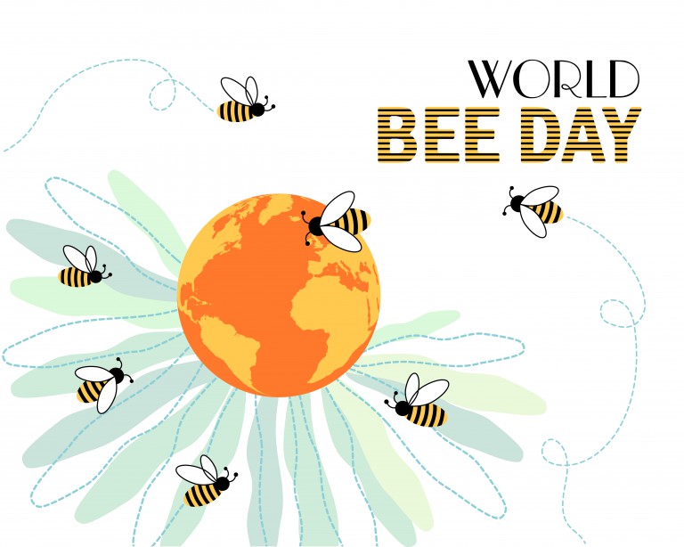 وکتور 20 می روز جهانی زنبور عسل